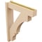 Ekena Millwork 5 1/2-in W x 22-in D x 30-in H Balboa Block Rough Cedar Woodgrain TimberThane Outlooker, Primed Tan OUTUR055X22X30BOA44RCPR - alternate 4